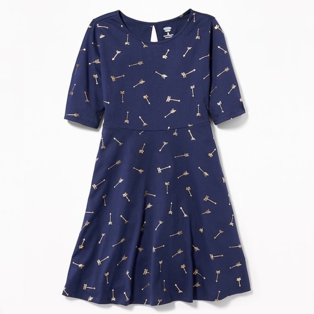 Old Navy Jersey Fit & Flare Arrow Dress